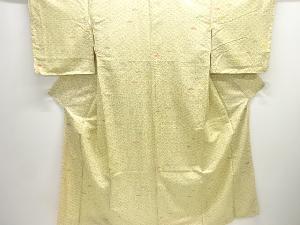 リサイクル　扇青海波模様小紋着物